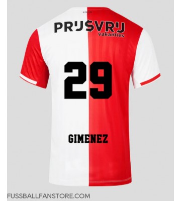 Feyenoord Santiago Gimenez #29 Replik Heimtrikot 2023-24 Kurzarm